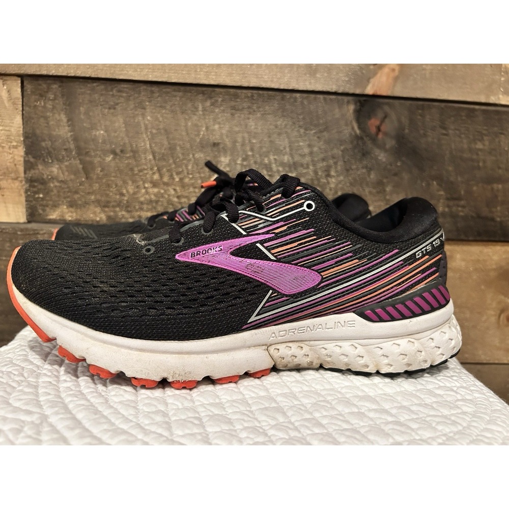 Brooks Adrenaline GTS 19 Sneakers Women's 9 Wide‎ Purple Black